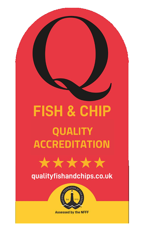 NFFF Fish and Chip Quality Accreditation, assessed by the NFFF
