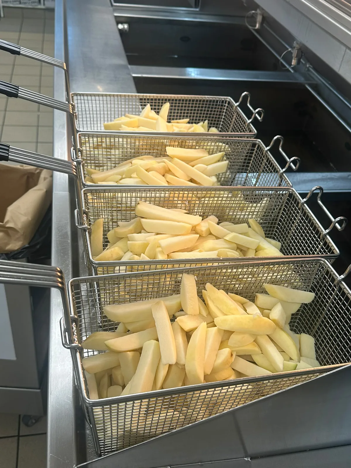 Chips in the basket